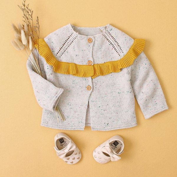 Knitted Flounced Coat